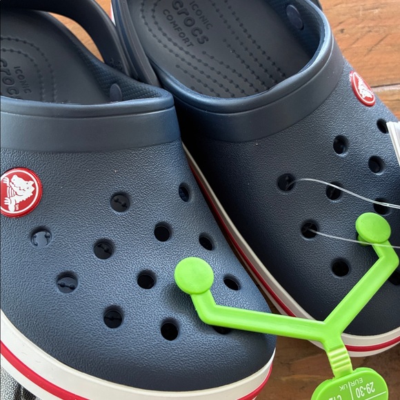 BUNDLE! N E W CROCS Kids Water Shoes - Black, White, and Navy. Sz12 - Picture 3 of 5